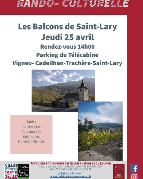 Randonnée culturelle sur les Balcons de Saint-Lary le 25 avril | Vallées d'Aure & Louron - Pyrénées | Scoop.it