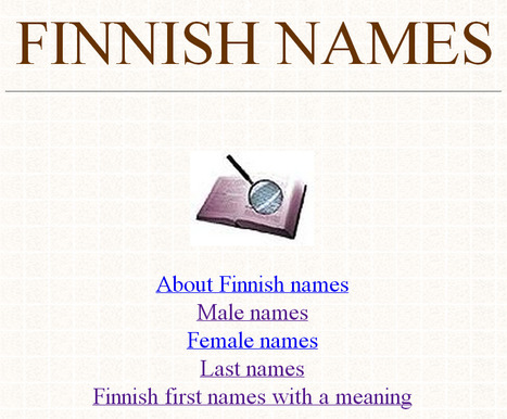 Finnish Names | 1Uutiset - Lukemisen tähden | Scoop.it