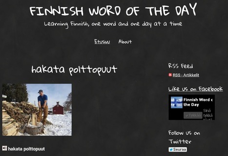 Finnish Word of the Day | 1Uutiset - Lukemisen tähden | Scoop.it