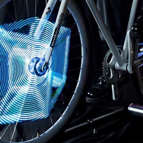 Motion-Activated Bike-Wheel LEDs Light up as Graphics | Technology in Business Today | Scoop.it