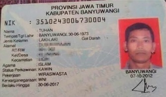 Indonesian Man Asked to Change Name | Name News | Scoop.it