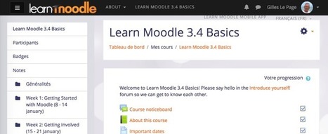 Mooc Learn Moodle 3.4 Basics – semaine 1 | E-pedagogie, apprentissages en numérique | Scoop.it
