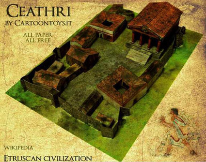 Modelo de papel de una ciudad Etrusca - Construyamos Maquetas en Papel | Salvete discipuli | Scoop.it