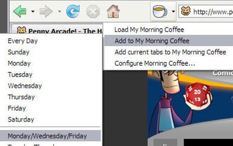 Morning Coffee : ouvrez tous vos sites favoris en un seul clic. | Time to Learn | Scoop.it