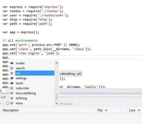 Dive into Node.js development with this Visual Studio plugin | JavaScript for Line of Business Applications | Scoop.it