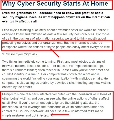 Why Cyber Security Starts At Home | 21st Century Learning and Teaching | Scoop.it