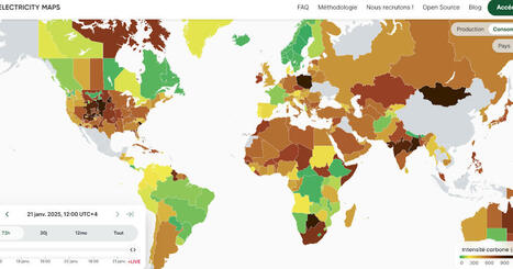 Cartographie numérique: Émissions CO₂ de la consommation électrique en temps réel (Electricity Maps) | Regards croisés sur la transition écologique | Scoop.it