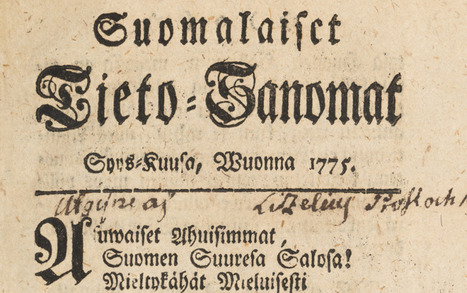 Sanomalehdet vuoden 1954 loppuun asti digitoitu - ensimmäisen suomenkielisen sanomalehden julkaisusta 250 vuotta | Kansalliskirjasto | 1Uutiset - Lukemisen tähden | Scoop.it