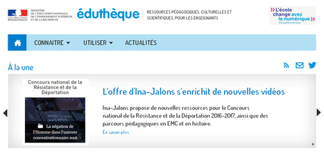 #Edutheque L’offre d'Ina-Jalons s’enrichit #CNRD 2016-2017 #EMC & #Histoire via @Edu_num | TUICnumérique | Scoop.it