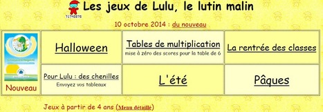 Les jeux de Lulu le lutin malin. Site de jeux educatifs en ligne pour enfants de 4 a 12 ans et plus : logique, nombre, memory, puzzle, quiz, orientation... | Boite à outils blog | Scoop.it