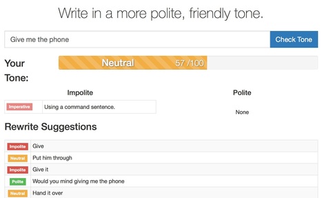 Politeness checker | TechEducation | Scoop.it