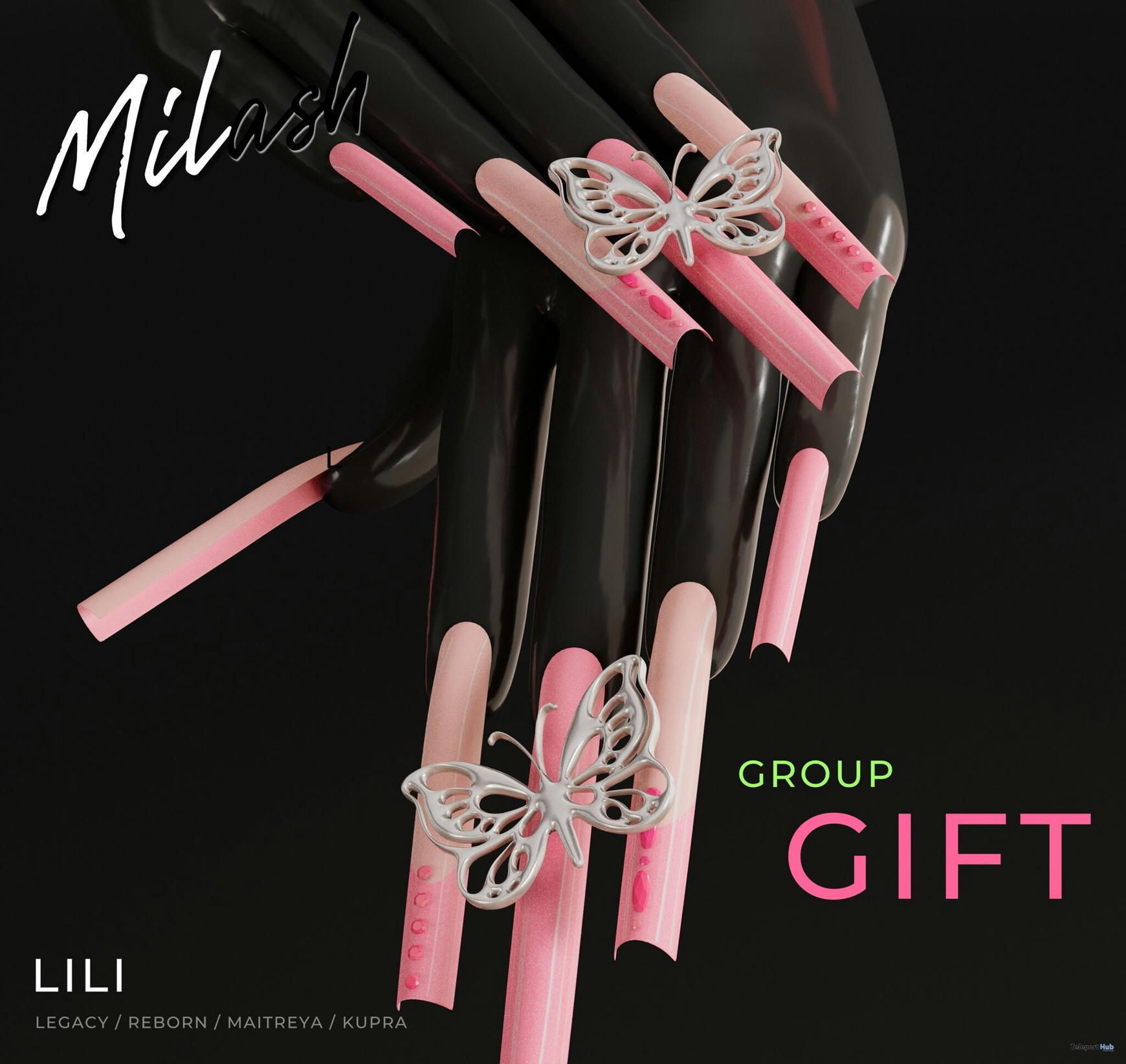 Lili Mesh Nails April 2023 Group Gift by Milash...