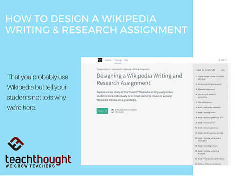 How To Design A Wikipedia Writing & Research Assignment - TeachThought | iPads, MakerEd and More  in Education | Scoop.it