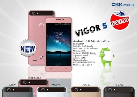 CKK Mobile Vigor 3 and Vigor 5: Android Marshmallow smartphones for only Php2,199 | NoypiGeeks | Philippines' Technology News, Reviews, and How to's | Gadget Reviews | Scoop.it