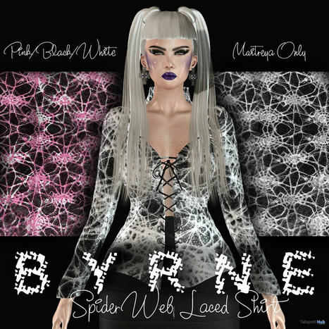 Spider Web Laced Shirt October 2021 Group Gift by BYRNE | Teleport Hub - Second Life Freebies | Second Life Freebies | Scoop.it