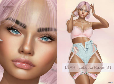 Leah Shape for LeLutka EvoX Raven September 2023 Group Gift by {deemimi} cosmetics | Teleport Hub - Second Life Freebies | Second Life Freebies | Scoop.it