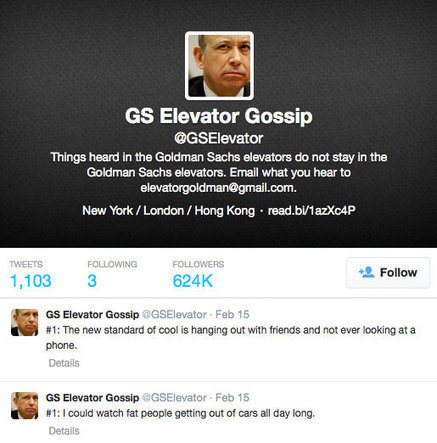 @GSElevator Tattletale Exposed (He Was Not in the Goldman Elevator) | Communications Major | Scoop.it