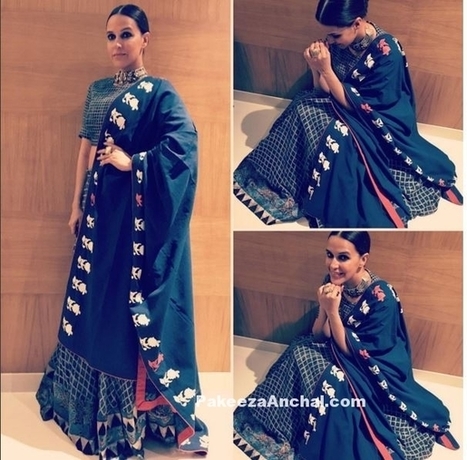 Neha Dhupia in Summer Special Dress in Natasha J label Lehenga | Indian Fashion Updates | Scoop.it