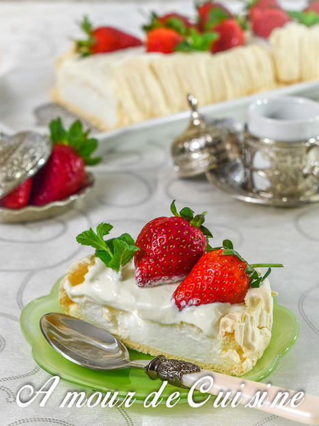 pavlova aux fraises | recettes pour le dessert : gateaux, desserts et patisseries, boissons rafraichissantes ou boissons chaudes selon la saison | Scoop.it