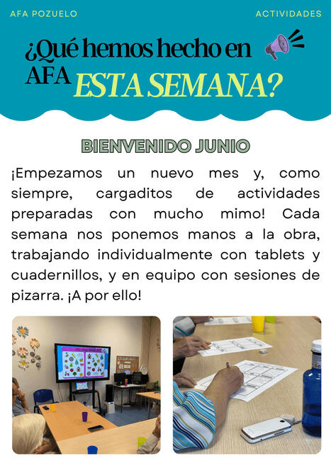 &iquest;Qu&eacute; hemos hecho en AFA esta semana? - Del 1 al 5 de junio | Alzheimer y m&aacute;s (Bolet&iacute;n n&ordm; 92) | Scoop.it