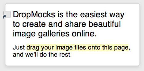 The Easiest Way To Create A Browsable Showcase of Images Online: DropMocks | Presentation Tools | Scoop.it