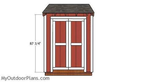 4x6 Double Shed Door Plans Myoutdoorplans F