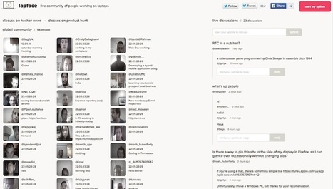 Lapface, una web con la que compartir tu webcam con otras personas trabajando desde sus portátiles | TIC & Educación | Scoop.it