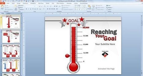 Animated Goal Chart Template for PowerPoint Presentation | Free Templates for Business (PowerPoint, Keynote, Excel, Word, etc.) | Scoop.it