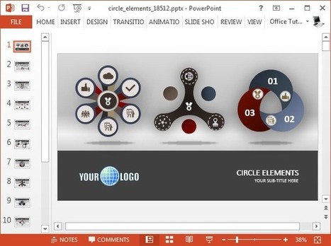 Animated PowerPoint Infographic Template With Circle Diagrams | PowerPoint and Presentations | Scoop.it