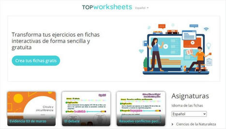 Top Worksheets, herramienta educativa gratuita para crear fichas interactivas autocorregibles | EduHerramientas 2.0 | Scoop.it