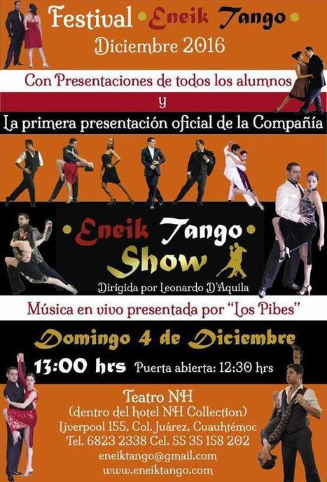 México: Festival Eneik Tango | Mundo Tanguero | Scoop.it