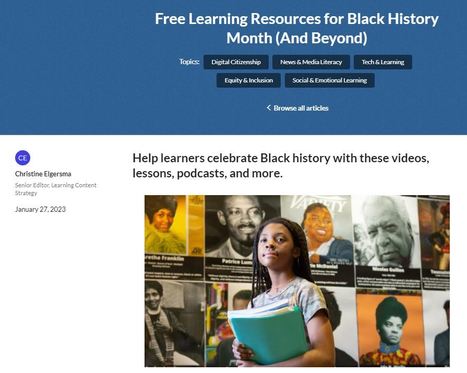 Black History Month resources from Common Sense Media via Christine Elgersma | iGeneration - 21st Century Education (Pedagogy & Digital Innovation) | Scoop.it