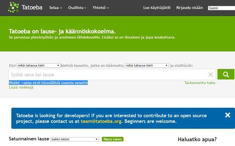 Tatoeba: lause- ja käännöskokoelma | 1Uutiset - Lukemisen tähden | Scoop.it