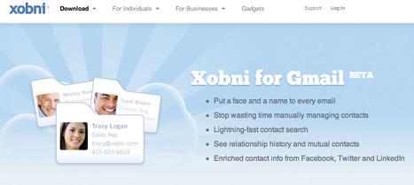 Xobni for Gmail Beta | Digital Delights for Learners | Scoop.it