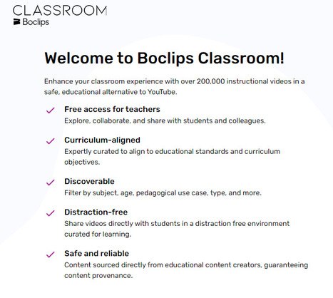 Classroom Boclips - access over 200,000 videos (1.7 million video clips) curated for educators - FREE  | iGeneration - 21st Century Education (Pedagogy & Digital Innovation) | Scoop.it