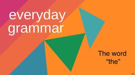 The Many Reasons for the Word 'The' | Linguistics & Language Neurology | Scoop.it