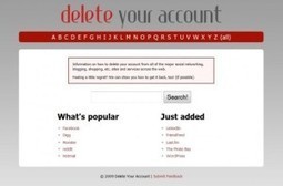 3 outils pour supprimer ses comptes en ligne | Outils pour la gestion de l'information - Tools for information management | Scoop.it