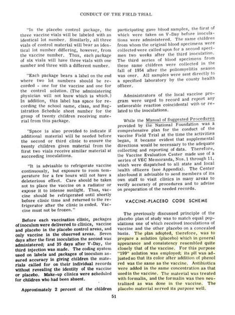 The below page is from the official final report for the Salk clinical trial conducted in 1954 that expressly explains what the control group received in that trial. Since LinkedIn has censored t... | H&eacute;sitations Vaccinales: Observatoire HESIVAXs | Scoop.it