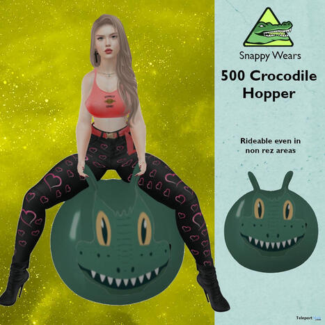 500 Crocodile Hopper June 2025 Group Gift by Snappy Wears | Teleport Hub - Second Life Freebies | Second Life Freebies | Scoop.it