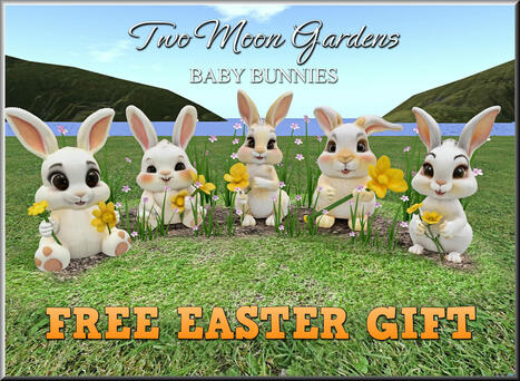 Baby Bunnies Easter 2025 Group Gift by Two Moon Gardens | Teleport Hub - Second Life Freebies | Second Life Freebies | Scoop.it