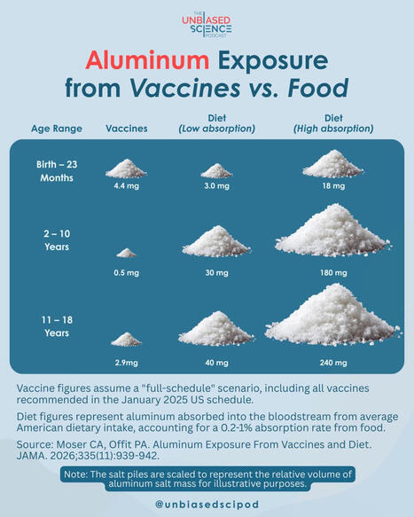 We get a lot of questions about aluminum in vaccines, so let's answer them. A paper published earlier this year by Charlotte Moser and Paul Offit MD in JAMA helped quantify and compare the amount... | H&eacute;sitations Vaccinales: Observatoire HESIVAXs | Scoop.it