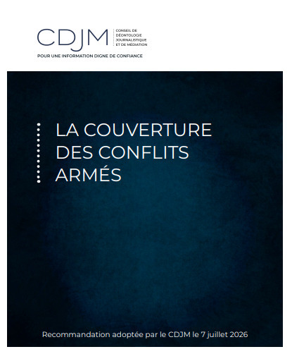 Le CDJM publie une recommandation sur la couverture des conflits arm&eacute;s | DocPresse ESJ Lille | Scoop.it