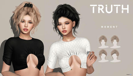 Moment Hair Fatpack With Style HUD April 2024 Group Gift by TRUTH HAIR | Teleport Hub - Second Life Freebies | Second Life Freebies | Scoop.it