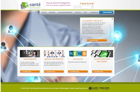 Un nouveau site web pour le GCS e-santé Pays de la Loire | e-santé - Télésanté | Scoop.it