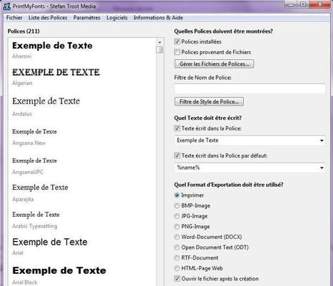 PrintMyFonts : un logiciel portable pour lister et visualiser les polices de votre ordinateur | Freewares | Scoop.it