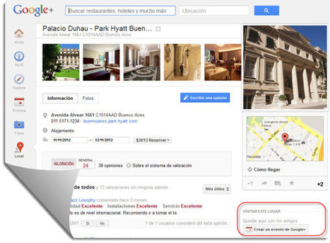 Google permite crear eventos desde las p&aacute;ginas de Google+ Local | Google+, Pinterest, Facebook, Twitter y mas ;) | Scoop.it