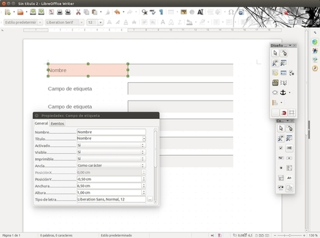 Tutorial: cómo crear un PDF rellenable desde LibreOffice Writer | Las TIC en el aula de ELE | Scoop.it
