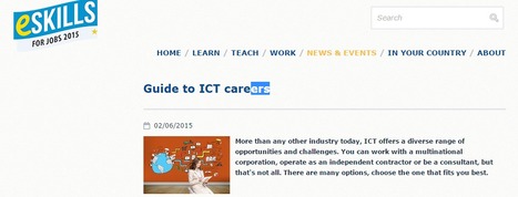 Guide to ICT careers | eSkills | E-Learning-Inclusivo (Mashup) | Scoop.it