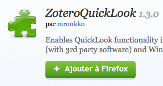 ZOTERO pour Firefox : visualisez rapidement vos fichiers attachés avec ZoteroQuickLook | GEOsources.ch | Zotero | Scoop.it