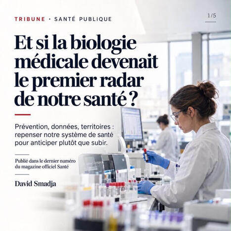 #biologiem&eacute;dicale #pr&eacute;vention #sant&eacute;publique #sant&eacute;desterritoires #intelligenceartificielle #innovationensant&eacute; #h&ocirc;pitalpublic #r&eacute;gionalisation #lar&eacute;publiquedelapr&eacute;vention | David Smadja | Laboratory Medicine | Scoop.it